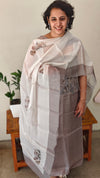 Grey shade organza salwar suit