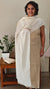Beige semi linen salwar suit