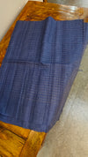 Blue desi tussar silk shibori printed saree
