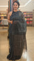 Black organza saree