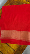Black and red banarasi saree