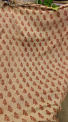 Wine shade Kalamkari silk saree