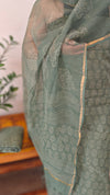 Moss green kota doria suit