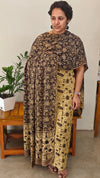 Ajrakh printed modal silk suit