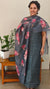 Black tussar silk suit