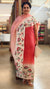 Carrot red tussar silk suit