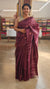 wine tussar silk saree - GPE37