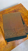 Pista green banarasi saree