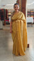 Golden beige viscose tussar saree
