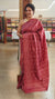 Maroon embroidered tussar silk saree TBR10