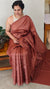 Copper Brown tussar silk saree -PT98