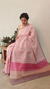 Light pink silky kota saree -MP99