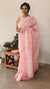 Blush pink organza saree - 5912