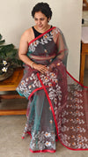 Shaded semi muslin saree