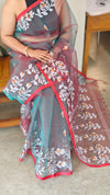 Shaded semi muslin saree