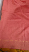 Red tussar silk saree