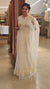 Off white and light yellow net kota saree