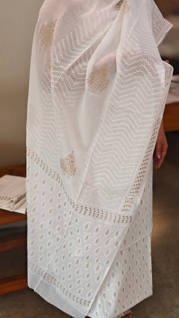 White cotton salwar suit