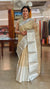 Golden and silver tissue saree