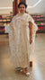 Cream checked tussar embroidered suit - 81NZ