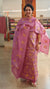 Lilac Embroidered tussar silk suit - LY62