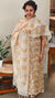 Cream embroidered tussar silk suit - LY62