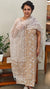 Beige and white cotton suit