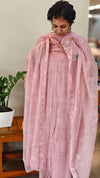 Lilac crushed organza pleated suit - V842