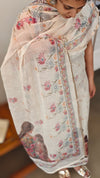 Cream digital printed kota suit