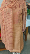 Dusty peach blended chanderi salwar suit