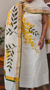 Hand painted kerala salwar suit