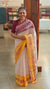Cotton checked handloom saree with Pochampally borders