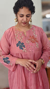 Blush pink chanderi 3 piece set - CB794