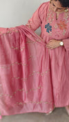 Blush pink chanderi 3 piece set - CB794