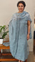Powder blue mul chanderi suit - 8191