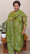 Pear green net kota kurti set - KN05