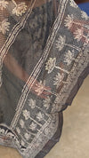 Black and dark green blended chanderi suit