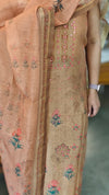 Copper brown semi silk suit