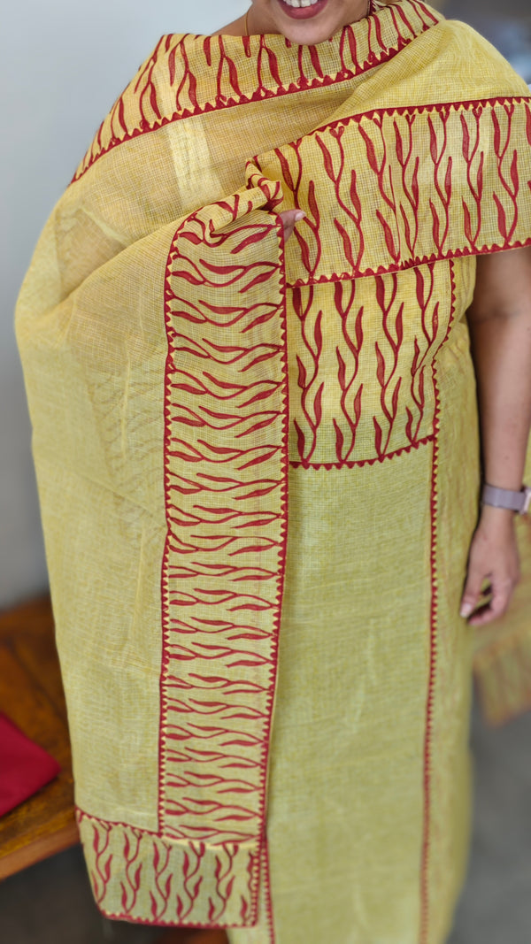 Yellow super net kota salwar suit