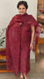 Brown semi tussar silk suit
