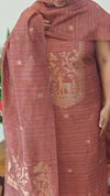 Rust shade banarasi suit - FE308