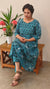 Blue cotton kurti set
