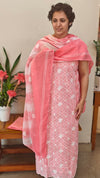Pink cotton hakoba suit - 9232 - D1