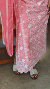 Pink cotton hakoba suit - 9232 - D1