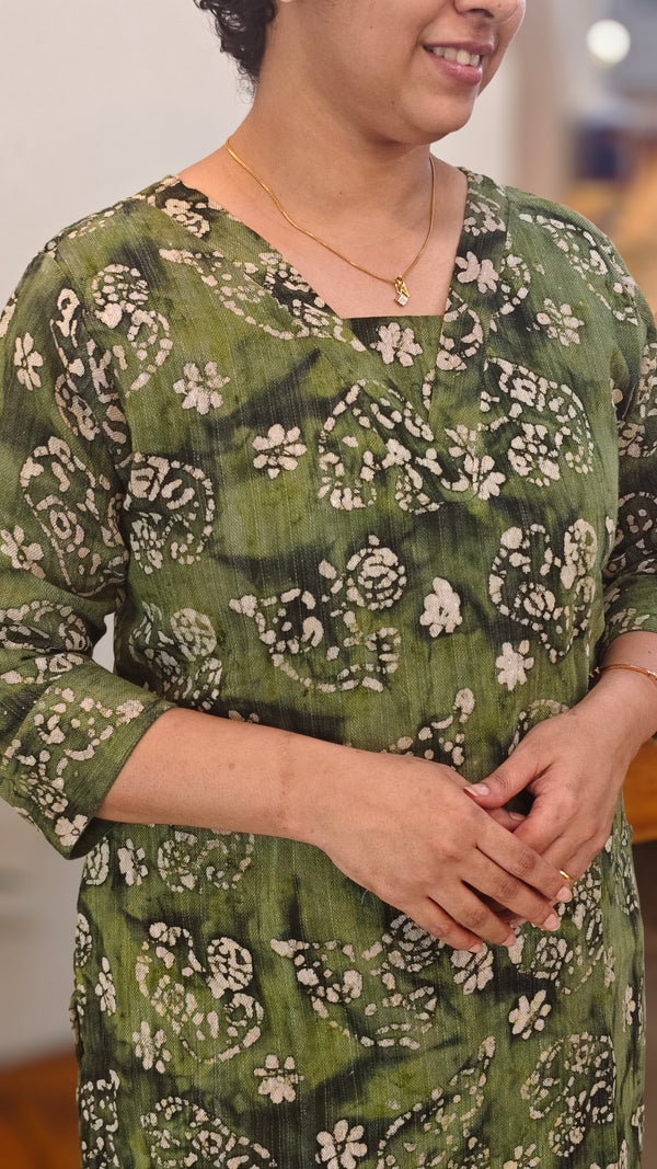 Green jute top