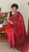 Red net kota saree