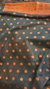 Black semi silk saree