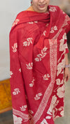 Maroon cotton kurti set