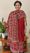 394D - Tie and dye and ajrakh printed modal cotton suit