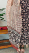 Black printed kota doria salwar suit - GD331